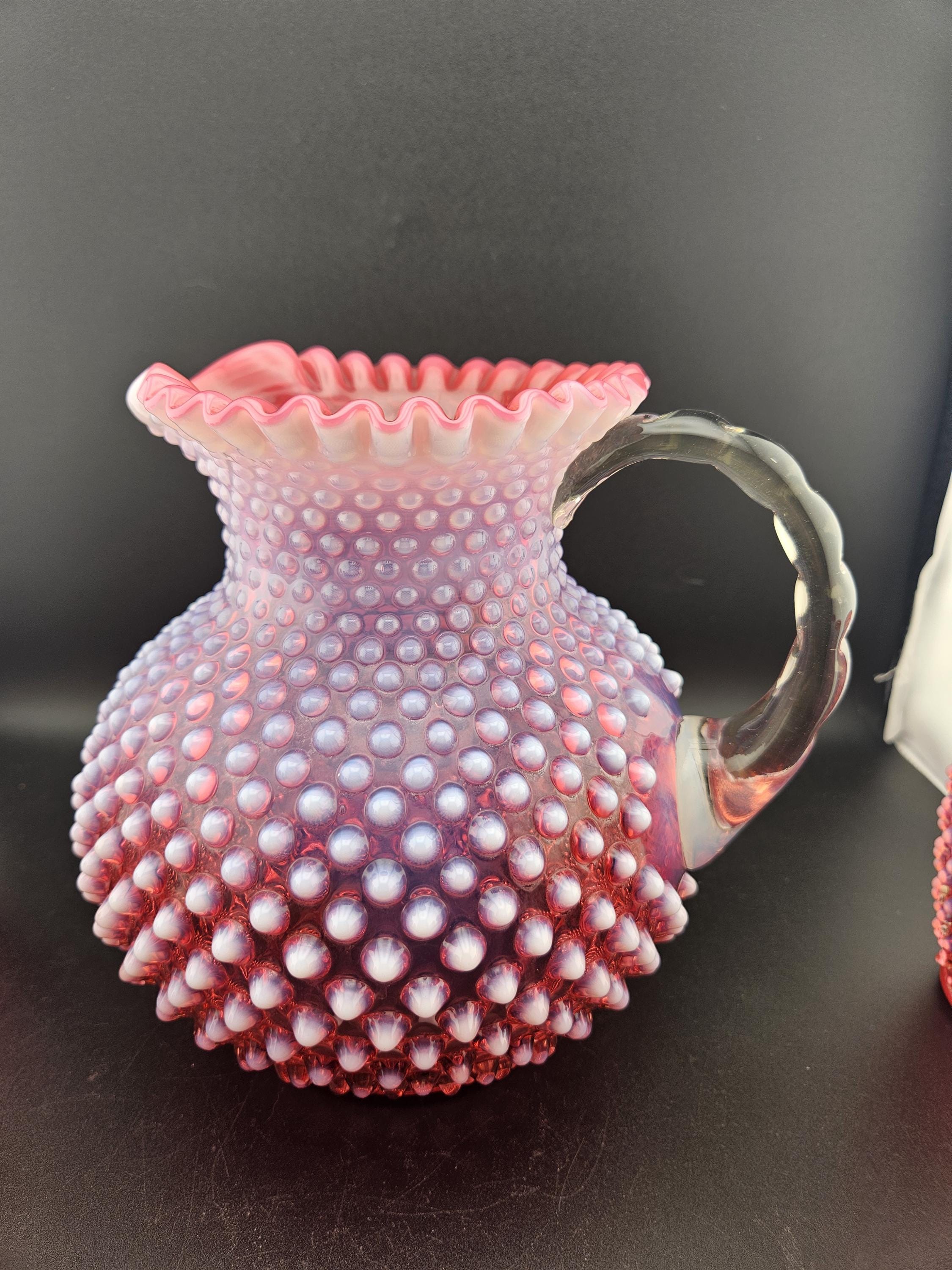 スペシャル！40s〜クランベリーオパールセントドットピッチャーFenton