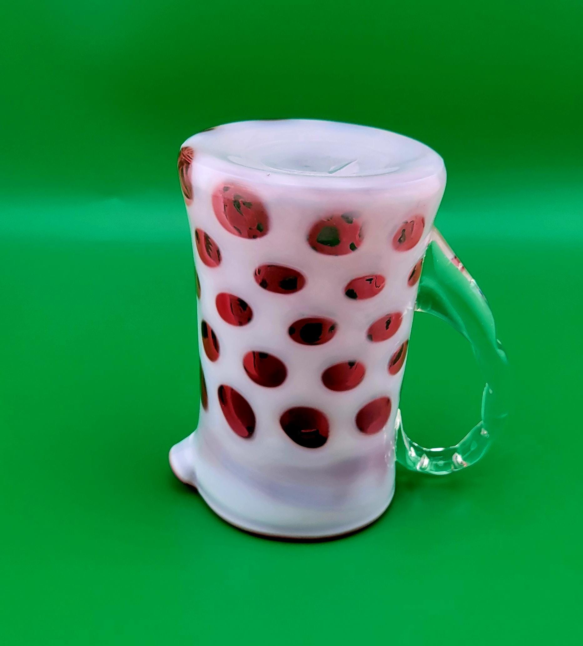 フェントン クランベリー オパールセント コイン ドット スモール