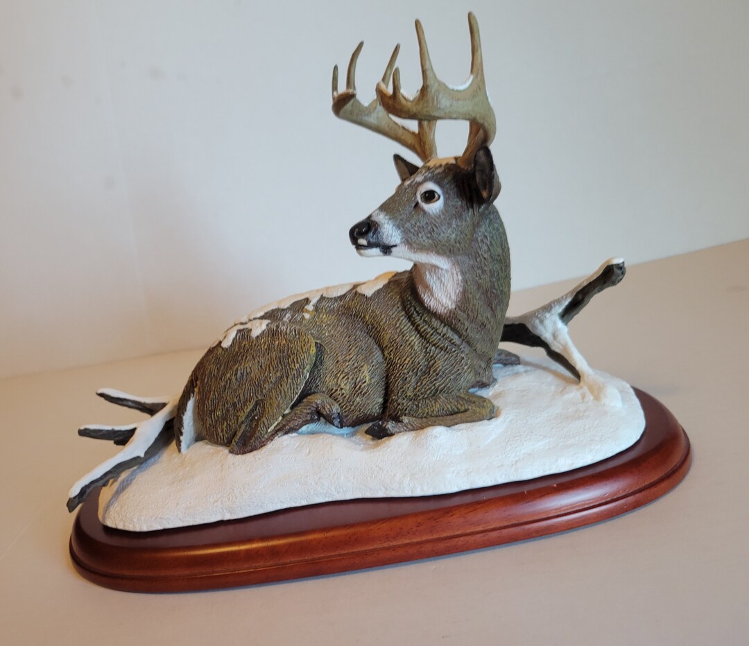 Danbury Mint Winter Stag Danbury Mint Deer Danbury Mint Etsy