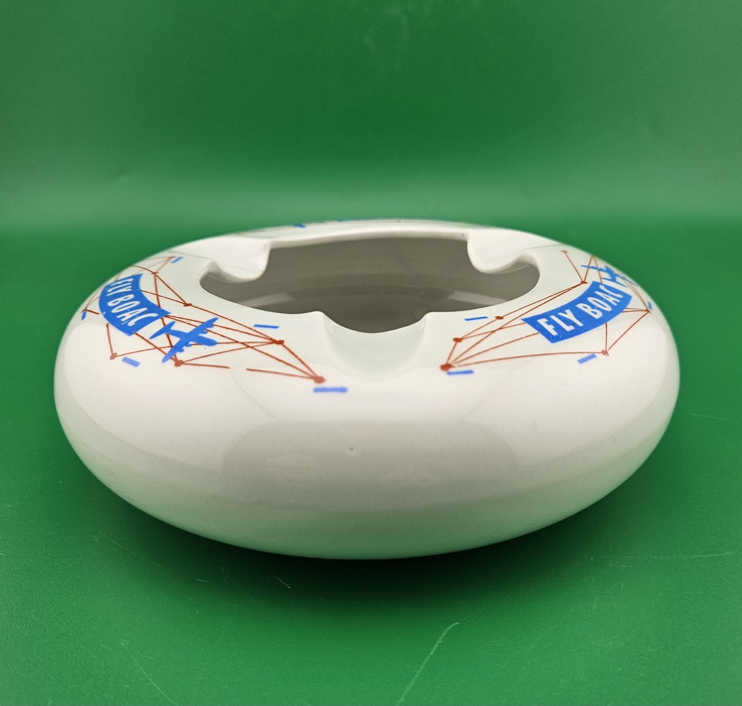 BOAC 英国海外航空 ミッドセンチュリー 灰皿 BOAC Airlines Ashtray by Copeland Spode in England Rare 1950s