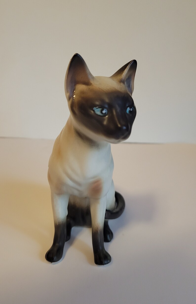 Lefton Siamese Cat Figurine Siamese Cat Figurine Vintage Cat Etsy