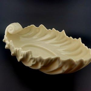 Vintage Lenox fine china, Vintage Large Lenox Cream Acanthus Leaf Bowl Candy Dish Made In USA, Lenox bowl, Leaf dish