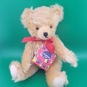 GUND 1999  1stEdition Playthings Past Plush Jointed Golden Bear,   Vintage Gund Bear, Gund Teddy Bears