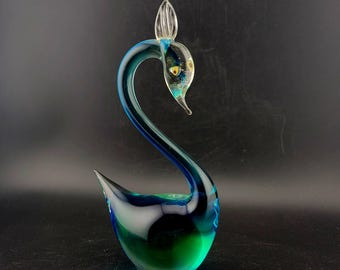 ヴィンテージ formica フォルミア社 ムラーノガラス 白鳥 イタリア製