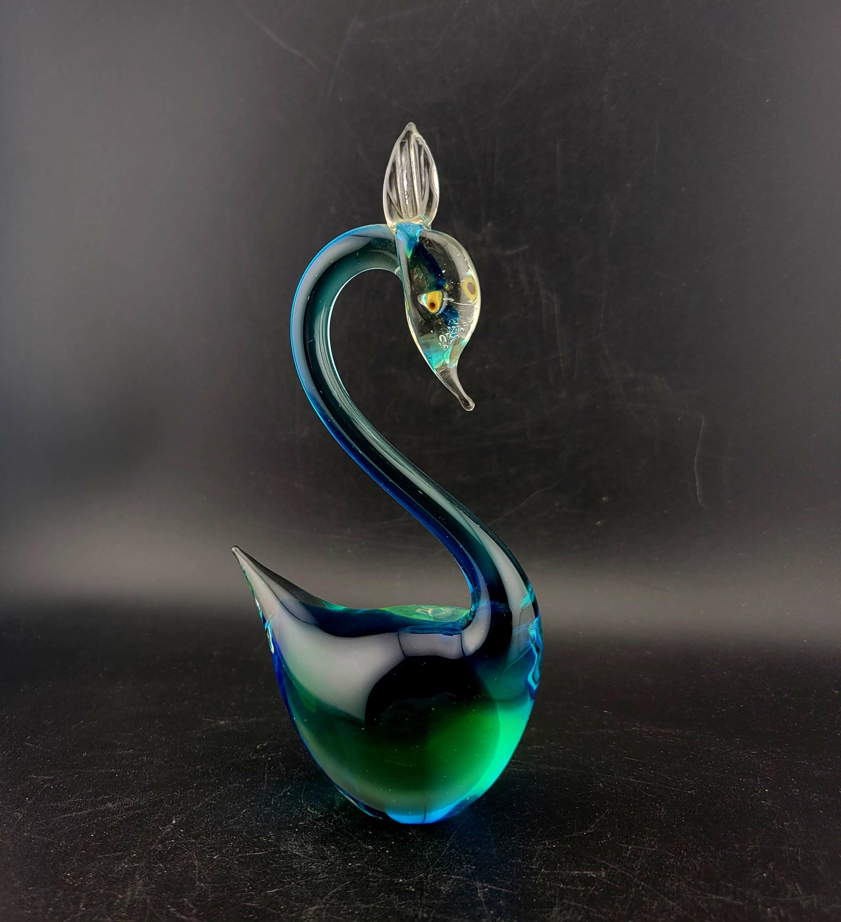 Italian glass swan - Etsy 日本