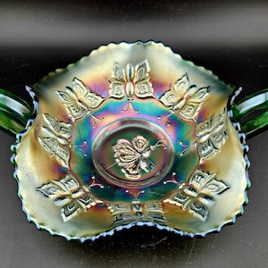 Fenton Butterfly Carnival Glass - Etsy