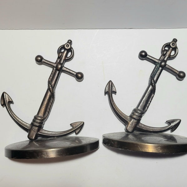 Brass Bookend Anchor Etsy