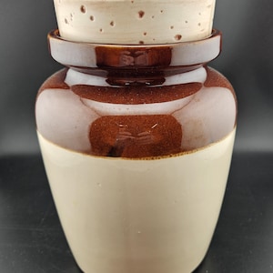 McCoy Cookie Jar  Lancaster Colony Mark Faux Cork Lid #178 RARE,  vintage Pottery,  cookie jars, retro