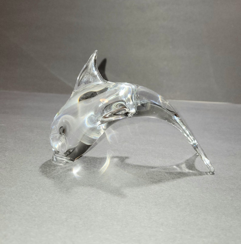 Murano Glass Dolphin Murano Dolphin Vintage Glass Dolphin Etsy