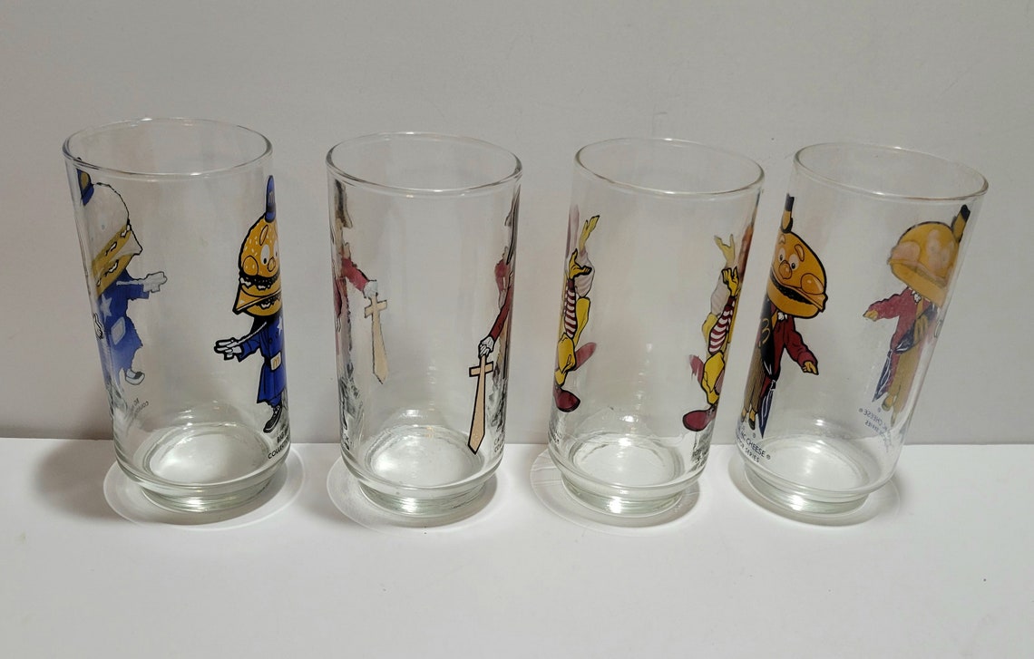 Mcdonalds Collectible Glasses Mcdonalds Glasses Mcdonalds Etsy