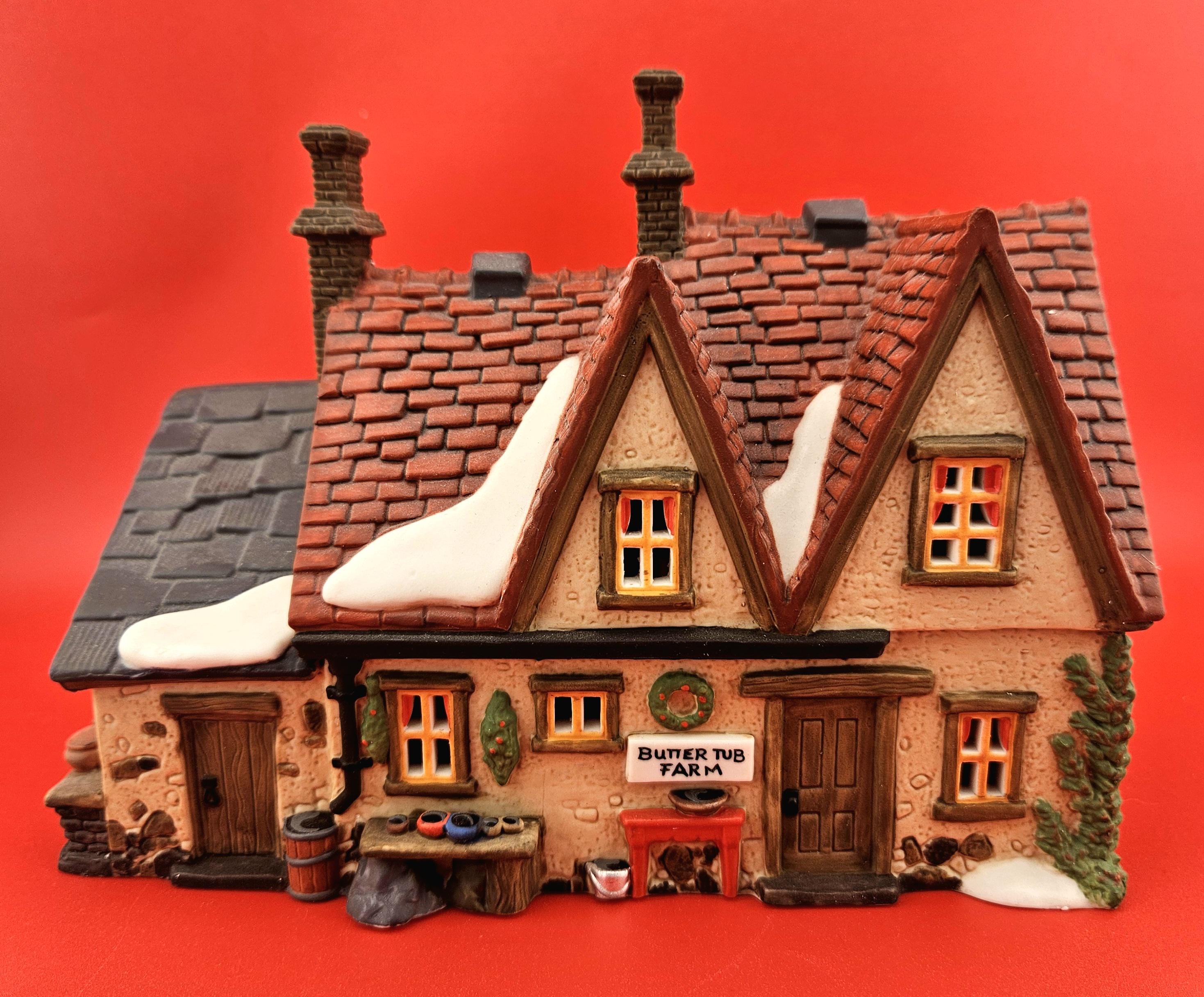 Dept 56 Dickens Village Heritage Butter Tub Farmhouse #58337 W