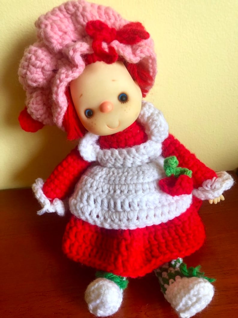crochet strawberry shortcake doll