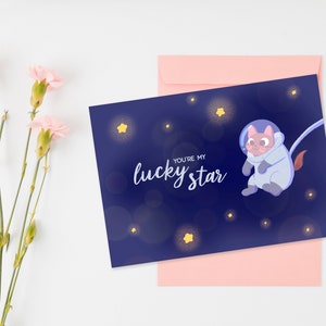 You're My Lucky Star-kaart | Bedankkaart