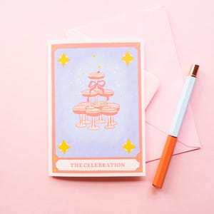 Op tarot geïnspireerde wenskaart - "The Celebration" - perfect voor speciale momenten, verjaardagen en prestaties