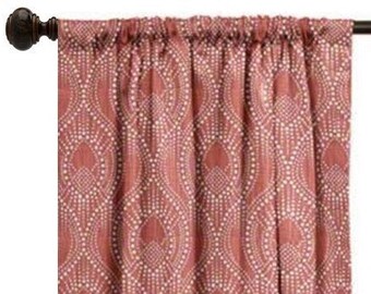 Curtains Valance Window alyssa red dot polka white bedroom Valence Pair Drapery Panels nursery baby room boy Drapes Treatments cafe Curtain