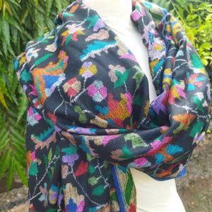 Pashmina kani weave shawl, hand knotted Kashmiri kani shawl, luxury kani shawl, classic kani shawl, 45*90 inches/114*228 cms