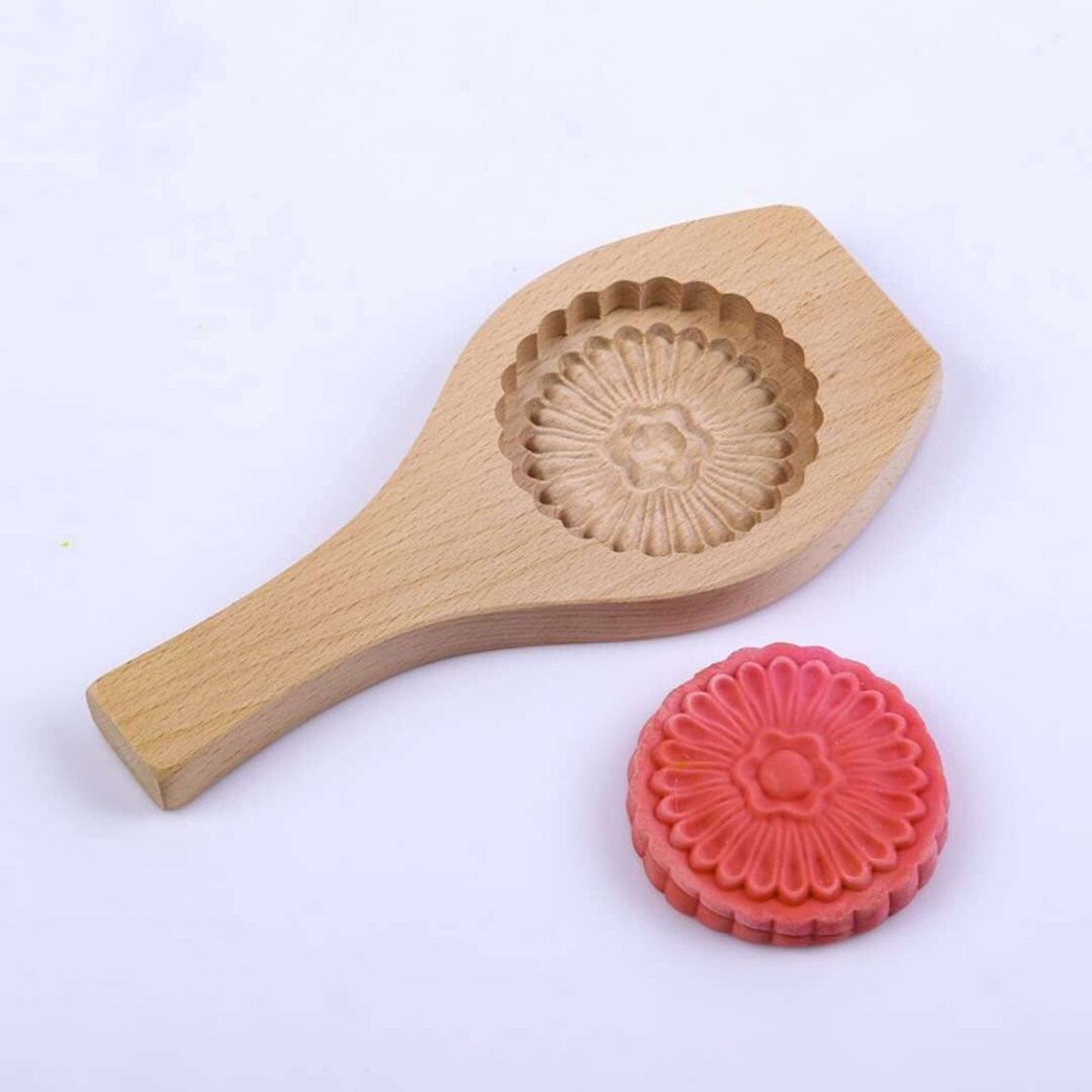 Flower Cookie Mold DIY Wooden Cookie Mold Pastry Baking Etsy