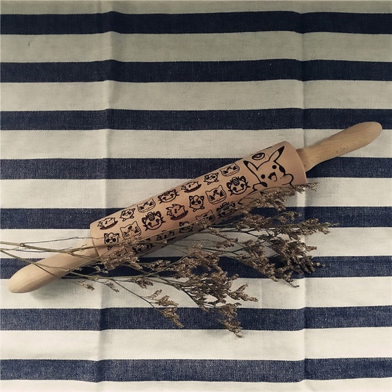 Decorative Pattern Rolling Pin Embossing Rolling Pin Etsy