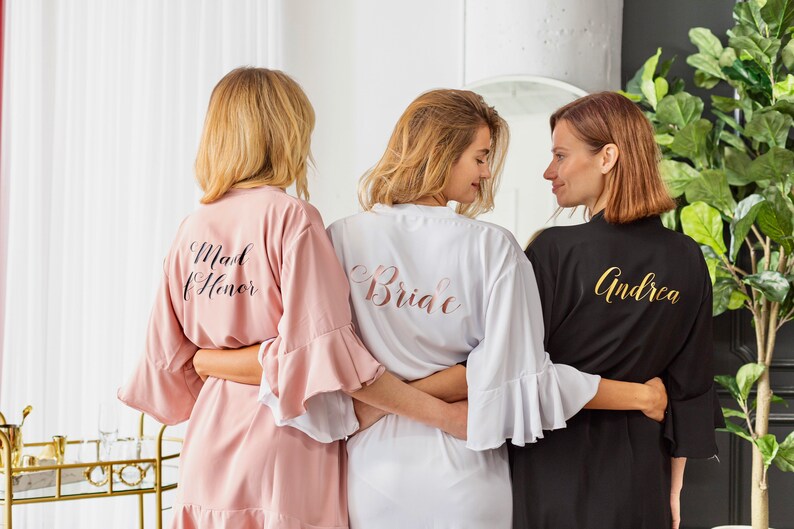 Bridesmaid Robes Set of 1 2 3 4 5 6 7 8 9 10 11 12 Bridesmaid Etsy