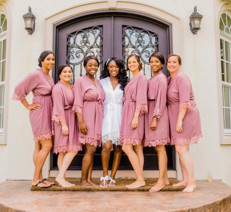 set of bridesmaids robes