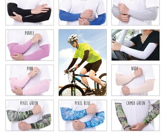 1 pair UV Cooling Arm Sleeves for Men & Women | Compression Arm Cover Shield for Men |  Fast and Free shipping!