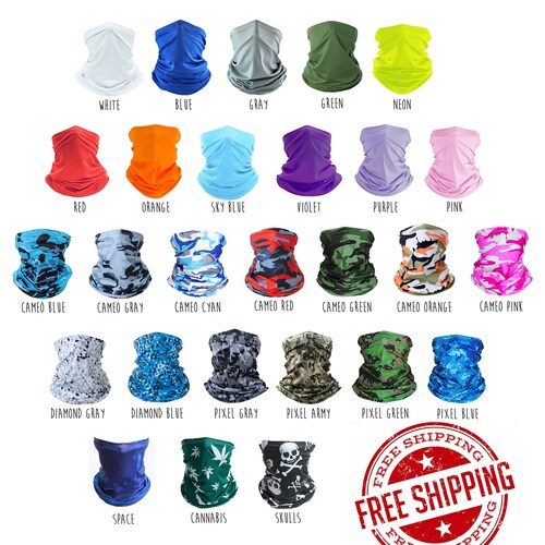 Cooling Neck Gaiter Face Mask for Men & Women UV Protection Etsy