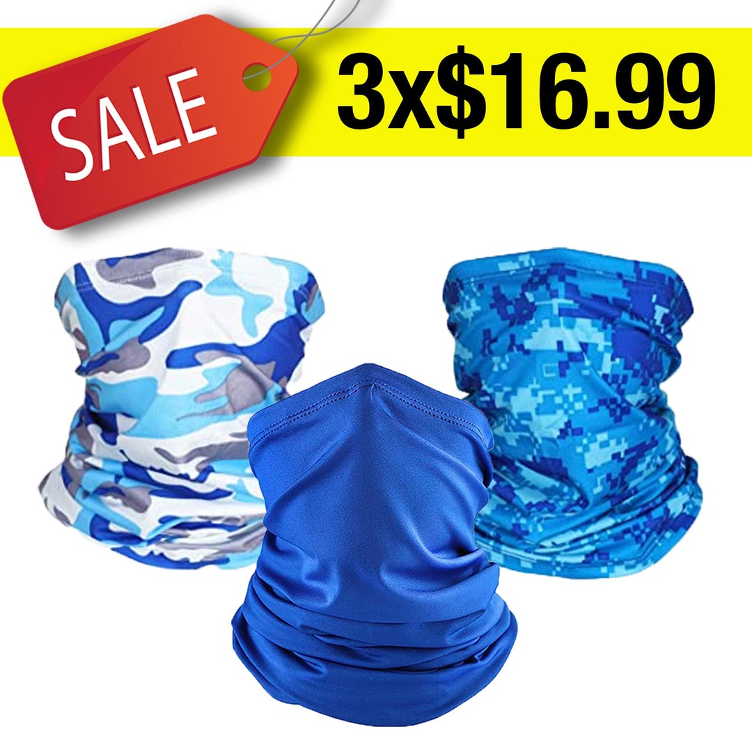 3 Pack Unisex Neck Gaiter Balaclava for Men and Women. Etsy