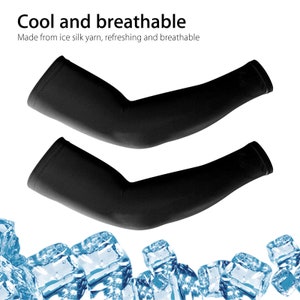 1 pair UV Cooling Arm Sleeves for Men & Women Compression Arm Cover Shield for Men Fast and Free shipping image 5