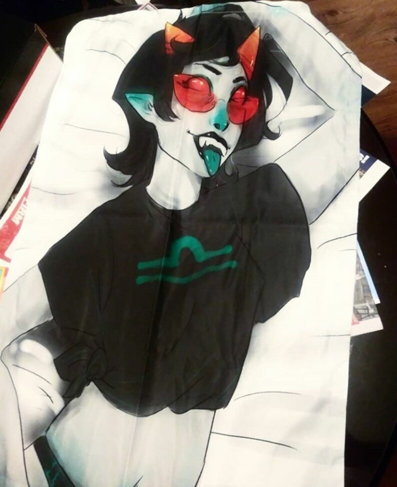 Homestuck Terezi Pyrope Body Pillow | Etsy Homestuck Kanaya Maryam Body Pillow | Etsy