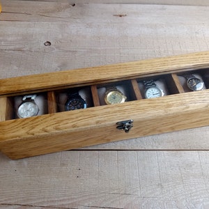 Watch Box, Watch Case, Wood Watch Box, Watch Box for Men,  Personalized Gift, Watch Box for 5 Watches, Men&#39;s Watch Box,