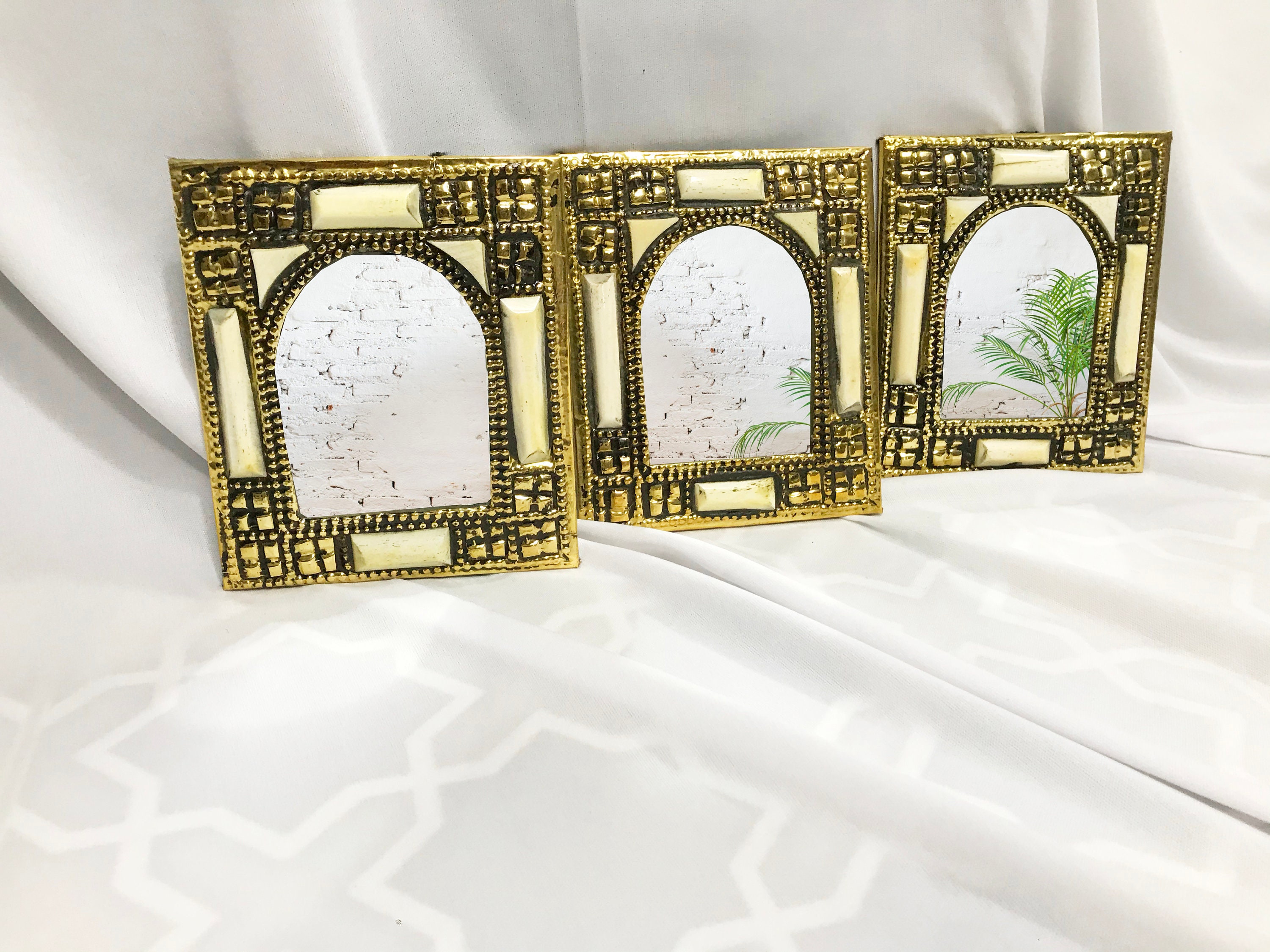 Set of 12 3 Moroccan Mirrors Gold Mirror Arch Mirrors Etsy UK