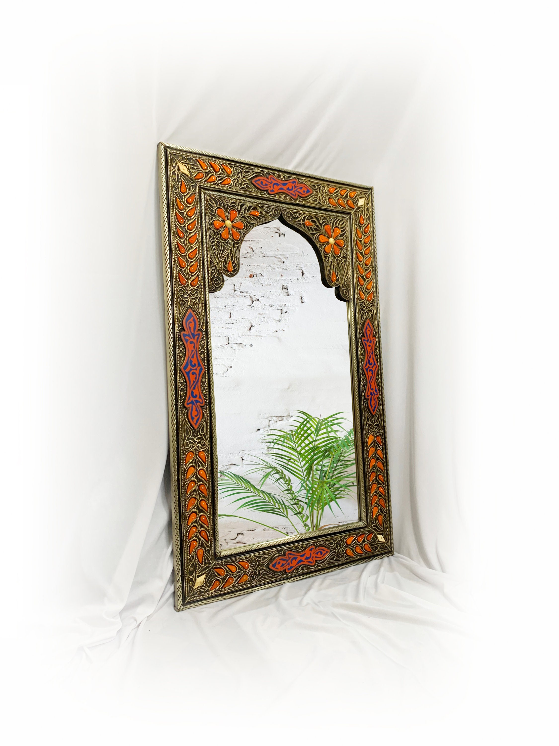 Großer Spiegel großer Spiegel handgemachter Spiegel vintage | Etsy