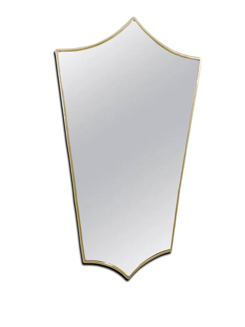 Italian Brass Frame Wall Mirror Gold Frame Mirrors Brass Etsy