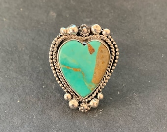 Royston Turquoise Heart Ring