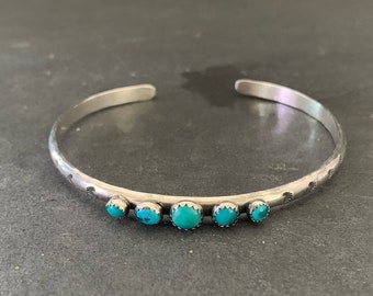 Lone Mountain Turquoise Stacking Cuff