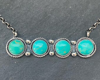 Royston Turquoise Bar Necklace