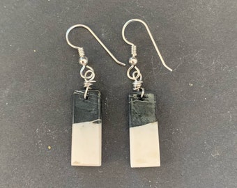 White Buffalo Slab Earrings