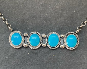 Blue Ridge Turquoise Bar Necklace