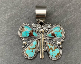 #8 Turquoise Butterfly Pendant