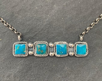 Blue Ridge Turquoise Bar Necklace