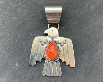 Red Spiny Oyster Thunderbird Pendant