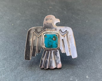 Blue Ridge Turquoise Thunderbird Ring