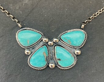 Kingman Turquoise Bar Necklace