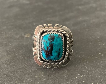 Native American Sterling Silver Shattuckite Southwestern Ring, Holiday, Gift