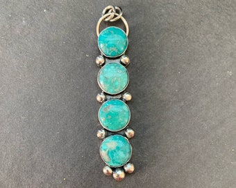 Whitewater Turquoise Bar Pendant