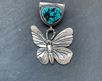 Hubei Turquoise Butterfly Pendant