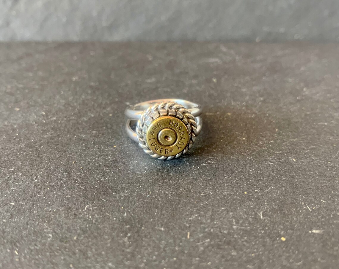 Custom Sterling Silver Bullet Ring Shell casing Jewelry Etsy