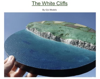 Tutorial Acantilados blancos y mar Guía de dioramas en miniatura Efectos de modelos realistas