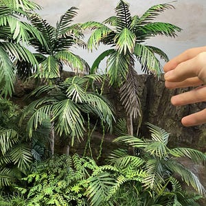 CRICUT ミニチュアヤシの木ジオラマガイド リアルなモデルのチュートリアル