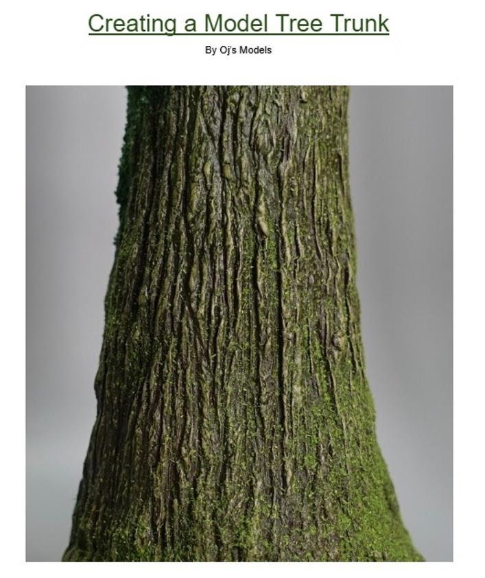 Miniature Tree Trunk Diorama Guide Realistic Model Effect Tutorial - Etsy